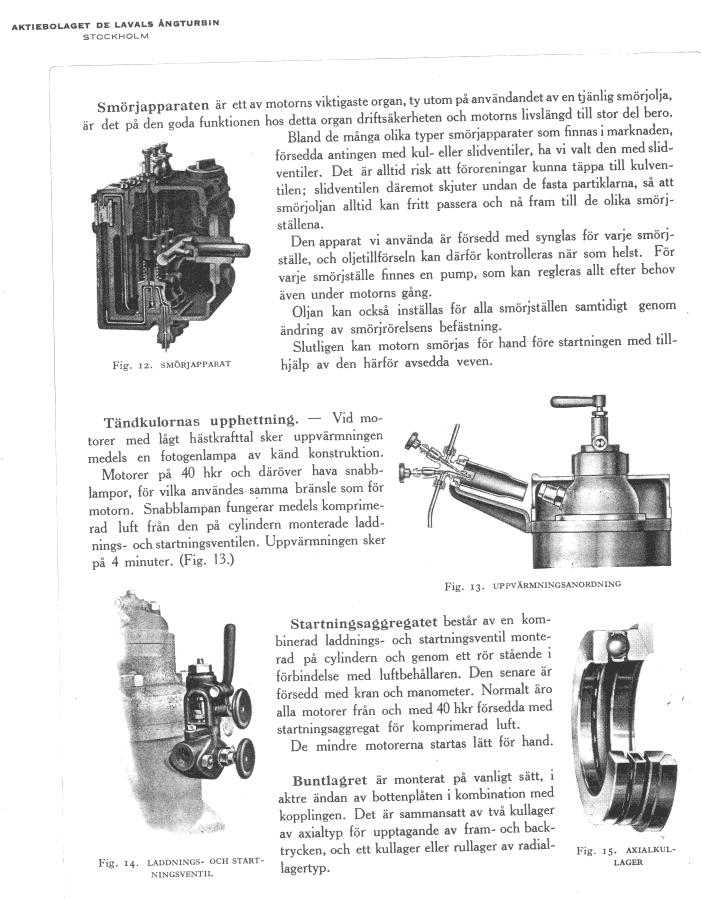 Motorerna var försedda med en ny typ av lubrikator och konventionell