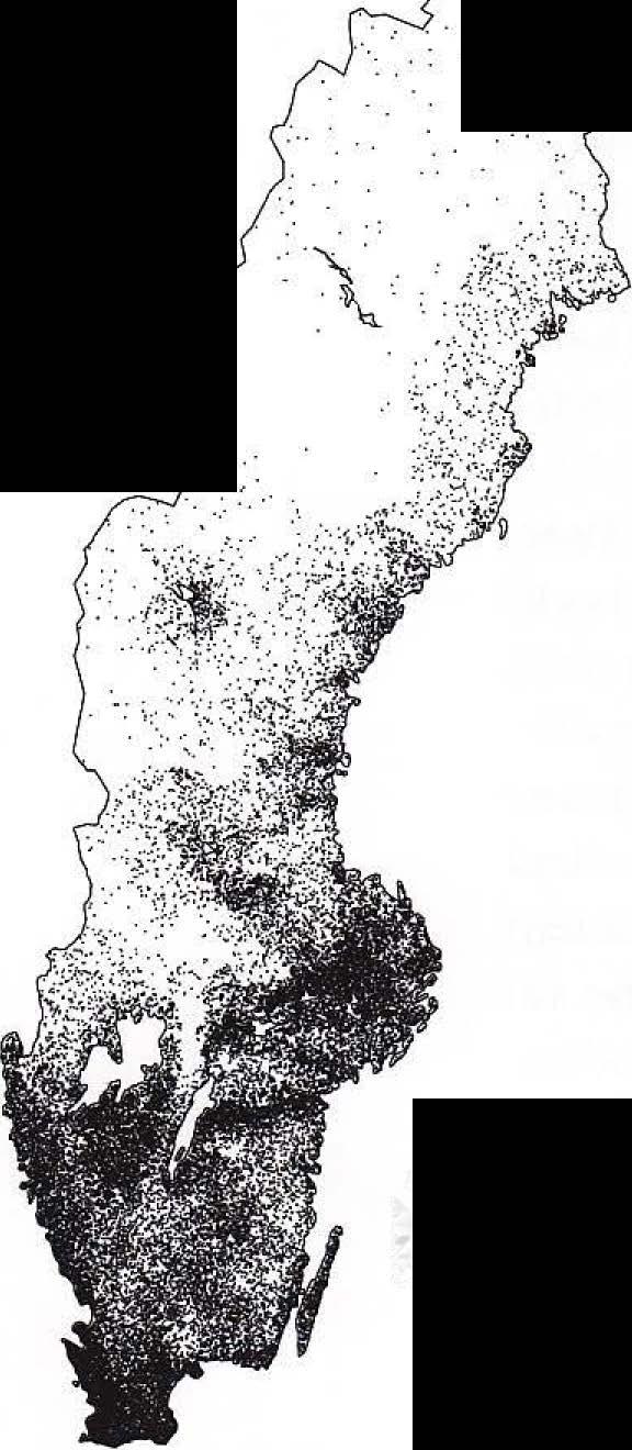 Jag harmarkerat en möjlig befolkningsutveckling, men osäkerheten framgår av det skuggade områdets bredd.