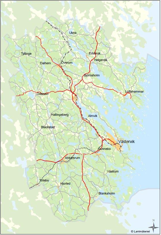 Nulägesbeskrivning Västerviks kommun är cirka åtta mil lång och fem mil bred.