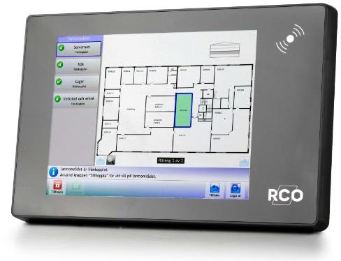 MANÖVERPANEL MAPR TOUCH Manöverpanel MapR Touch I ett integrerat larmsystem från RCO Security tjänstgör MapR Touch som manöverpanel.