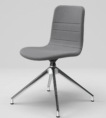 BASE Base Design: Anderssen & Voll Base med 4-vingat benstativ Stol / karmstol med formpressat sittskal Helklädd / klädd insida.