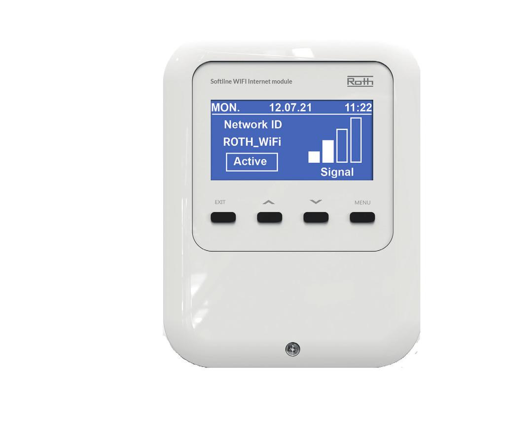 Roth Softline Installation Roth Softline WiFi-modul Roth Softline WiFi-modul Roth Softline WiFi