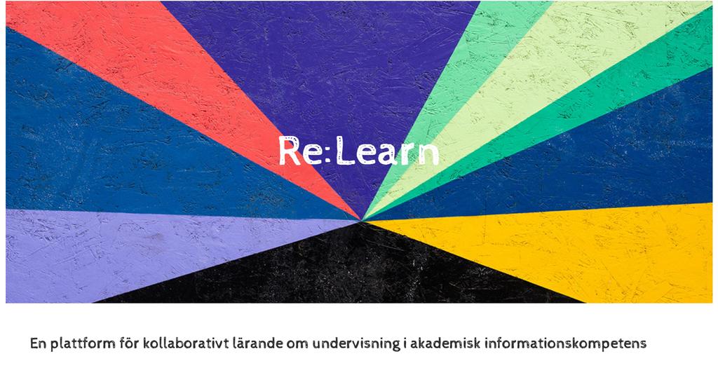Slutrapport av projektet Re:Learn Marie-Louise Eriksson, projektledare