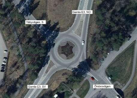 Trivector 9:39 2. Dagens och framtida motorfordonsflöden De cirkulationsplatser som studeras visas i nedanstående bilder. Figur 2-1.
