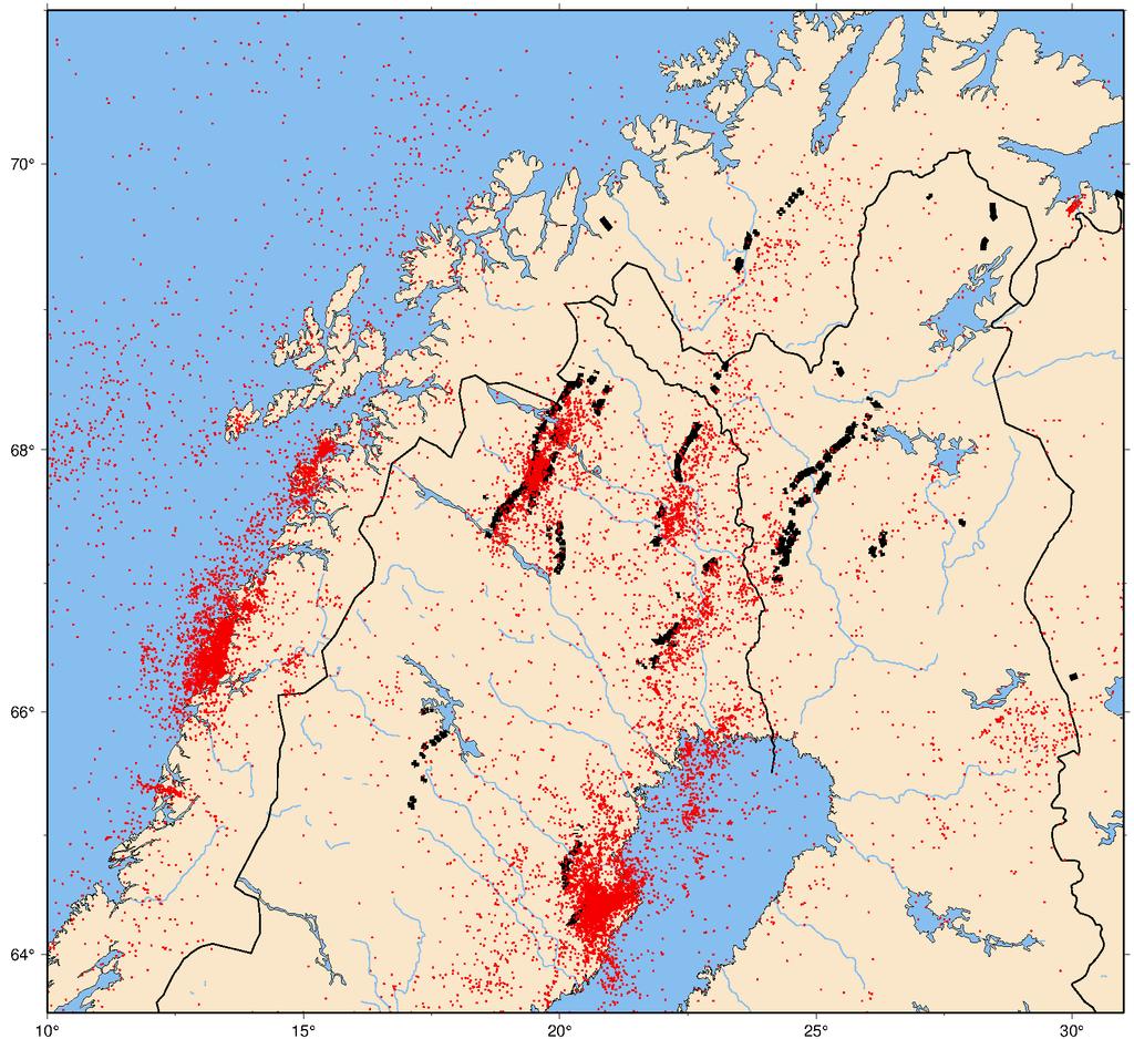 Pärvie Vi kan alltså ha mycket stora jordbävningar i Fennoskandien. Frågan är hur ofta? Och var?