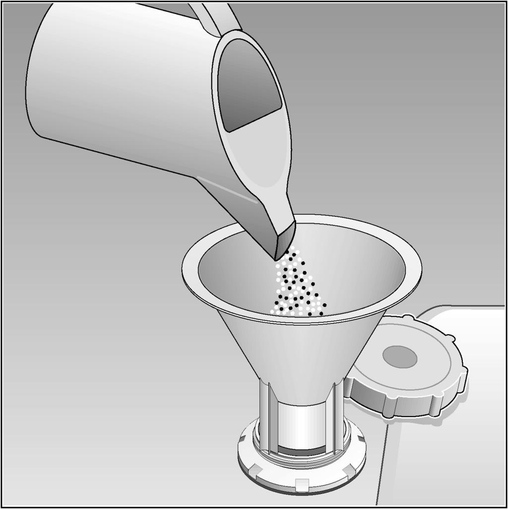 da Afkalkningsanlægget God opvask opnås bedst med blødt, dvs. kalkfattigt vand, da der ellers aflejres hvide kalkrester på servicet.