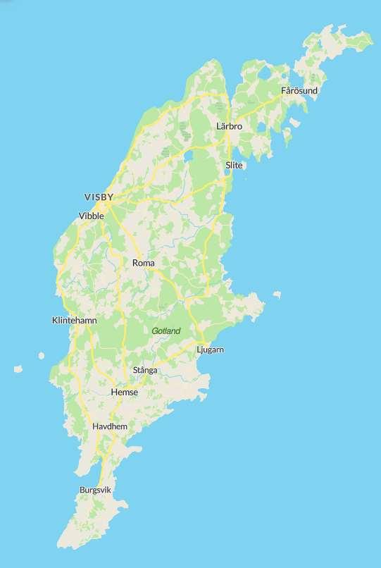 2. Beskrivning av kommunen Gotland är Sveriges största ö, belägen i Östersjön, cirka 100 km från det svenska fastlandet.