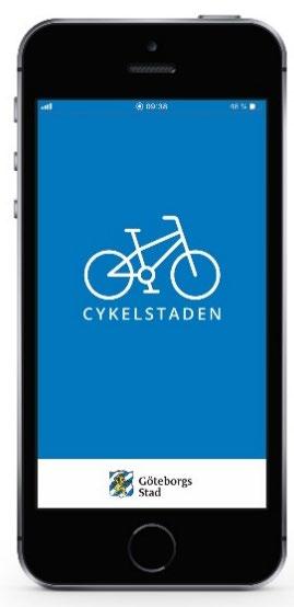 Göteborgs Stad har som mål att öka andelen som cyklar, appen är en del i arbetet med att göra Göteborg till en mer cykelvänlig stad Göteborgs Stad har haft en Cykelstaden-app till hjälp för cyklister