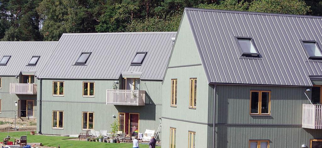 vad gäller brandsäkerhet och akustik. Till husens innerväggar var isoleringen med Perlite en stor hjälp.