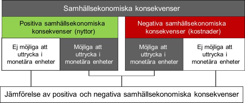 Figur 2-1. Samhällsekonomiska konsekvenser.