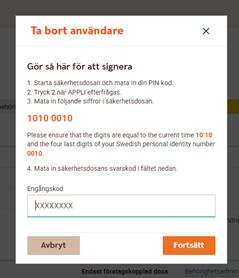 kn Bekräfta genom att klicka på knappen Ta bort