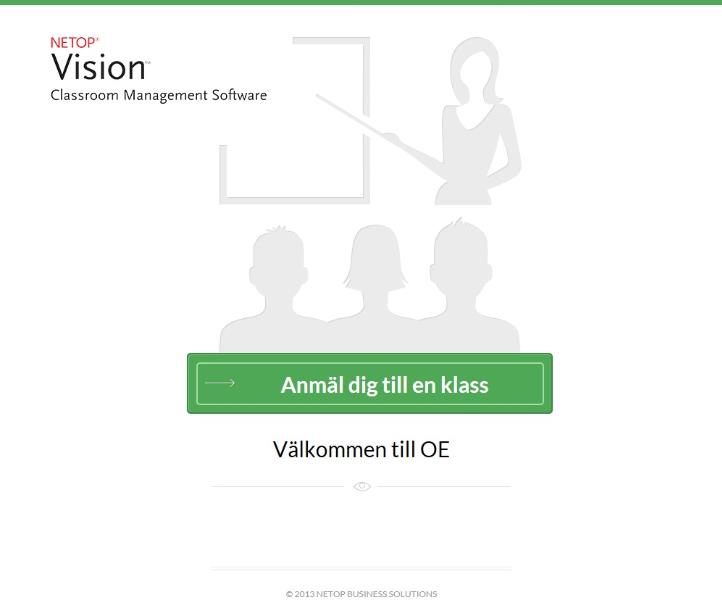 En miniatyrstandardikon representerande en elev som ansluter via en Windows-dator med elevmodulen installerad visas, medan endast en statisk