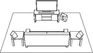 (När PLAYBAR har lagts till blir du ombedd att lägga till dessa komponenter i ditt Sonos system.) Om du köpt en Sonos SUB, placera SUB där det passar bäst i ditt rum - stående eller liggande.