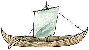 17 Skeppen När man tittar på de vikingatida skeppen verkar det otroligt att de kunde resa så som de gjorde. De verkar både små och bräckliga jämfört med dagens fartyg.
