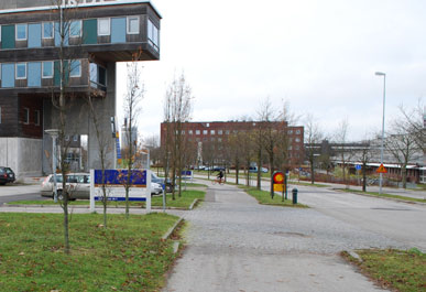 I D E O N E 2 2 Beskrivning Området vid Ideon fram till korsningen med väg E22 liknar i stort föregående avsnitt.