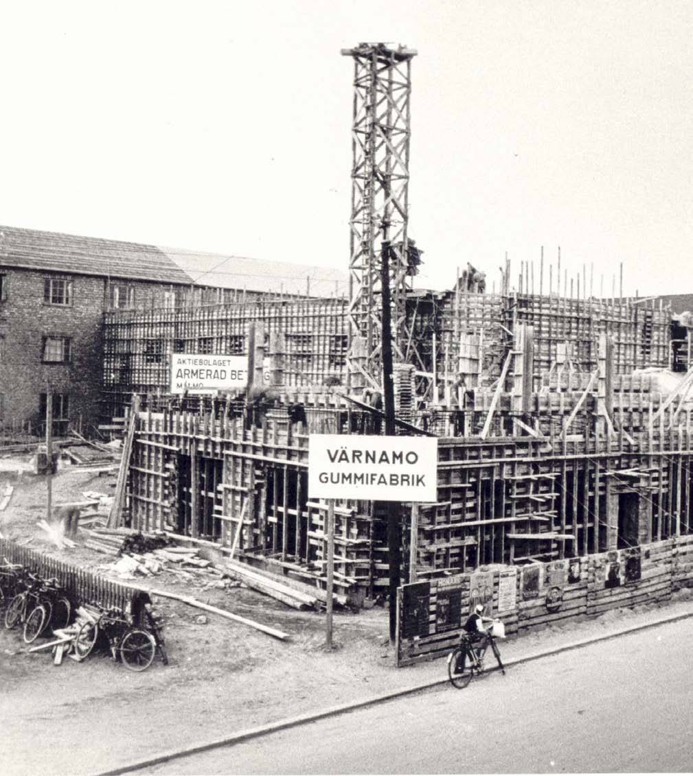 GUMMIFABRIKEN Värnamo kommun Vid mitten av 1900-talet var Värnamo gummifabrik ortens största arbetsplats.