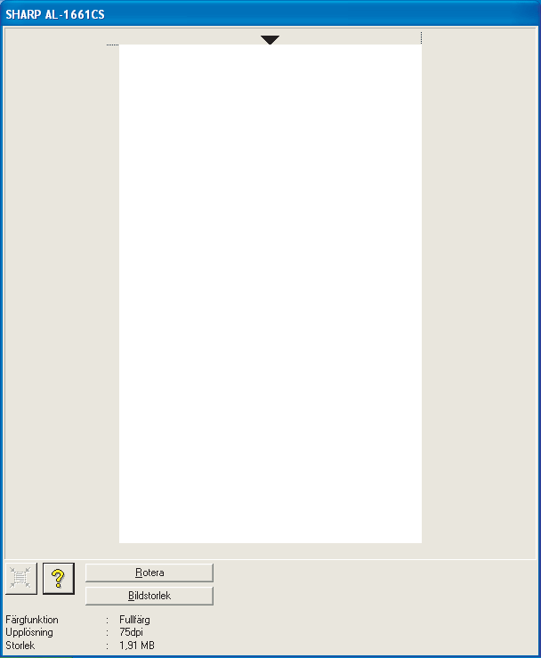 3 SKANNA Inskanning från ett TWAIN-kompatibelt program (del 2) 4 5 Välj "Hämta Bild" från "Arkiv"-menyn, eller klicka på knappen "Hämta" ( ). Inställningsskärmen för skannerns drivrutin visas nu.