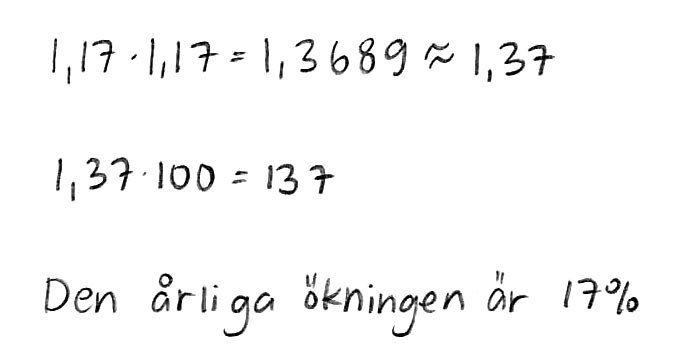 förhållande mellan längden på åren.