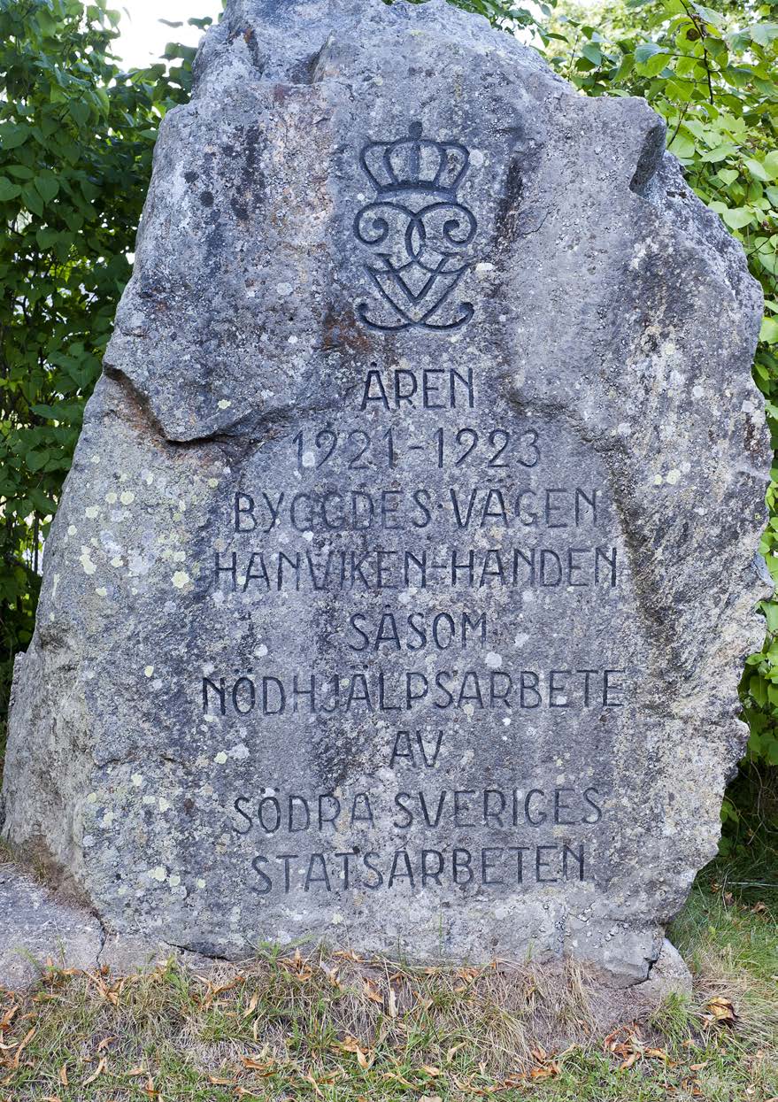 Vägar till dagens och morgondagens kulturmiljöer Vid Vendelsö bygdegård står ett stenblock, utsprängt ur berget vid Gudöleden.