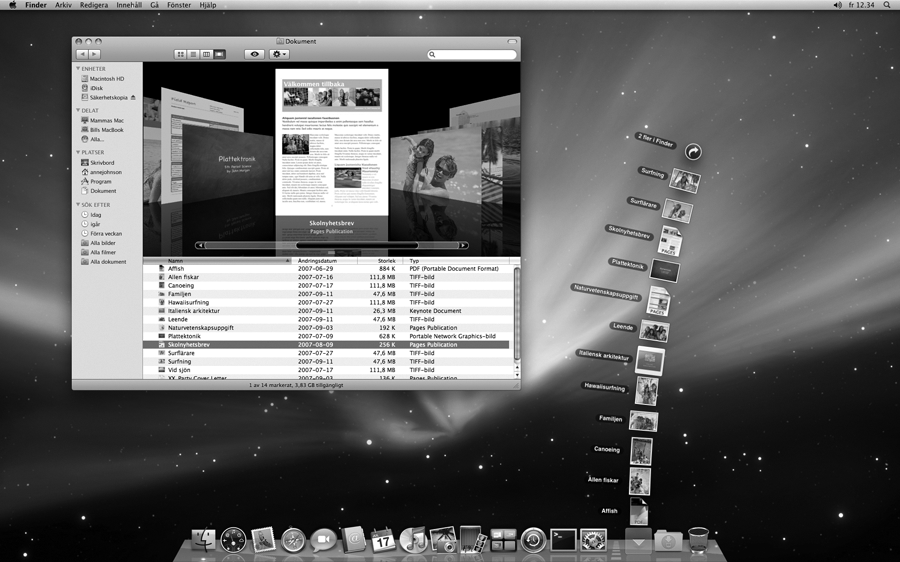Steg 4: Anpassa skrivbordet i Mac OS X och göra inställningar. I Systeminställningar kan du snabbt anpassa utseendet på skrivbordet.