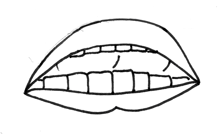 Mun Min mun har olika delar. 1.