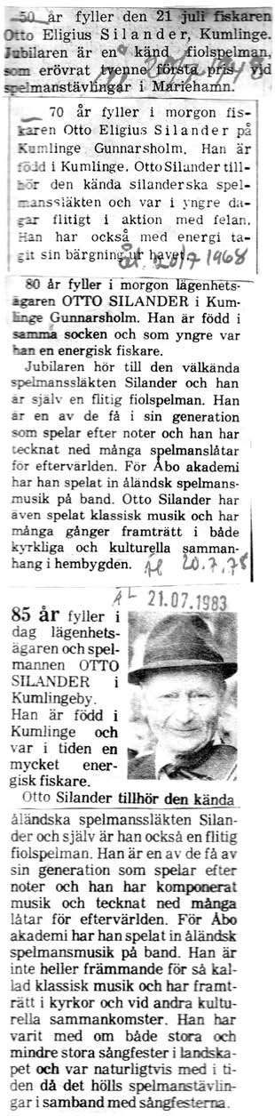 234 Immateriellt kulturarv som begrepp och process med Sven Runar Wiiks 50-årsdag 1966 skrev till exempel Klas Gustafsson i en notis: Hos Sven ligger spelmanselden nedärvd i bloden, ty hans far,