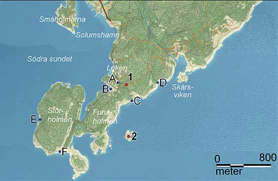 1 Furuholmen och Storholmen 18 För 100 år sedan var Storholmen och Furuholmen delade från resten av Härnön.