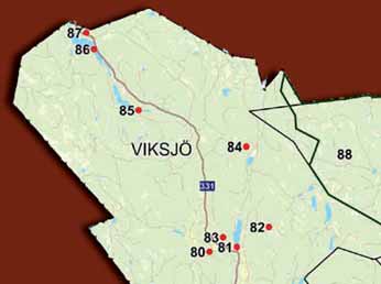 Härnösands Kommun 1. Furuholmen och Storholmen 2. Storklippet 3. Brattås växtlokal 4. Nickebo 5. Smitingen & Härnöklubb 6. Notsand & Härnö Södra 7. Speckstagrottan 8. Speckstatjärn 9. Vangsta 10.