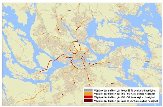 Flaskhalsar i vägsystemet Vägsystemet i och runt Stockholm kan sägas vara ansträngt.