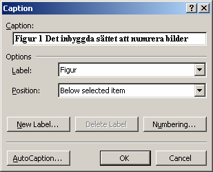 Word och Excel en enkel handledning. Word Revision 2008-02-06 Vid val av stil för numrering följer tyvärr med en massa inställningar om olika avstånd.