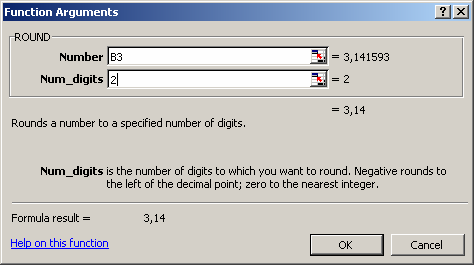 Vi når dem via Insert/Function. Vi får då upp ett gränssnitt där vi kan välja en lämplig kategori av funktioner. I Figur 37 har kategorin matematik och trigonometri valts.