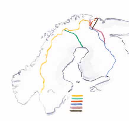 och blev ett storfurstendöme under den ryska tsaren med nya gränser. Norge, å sin sida, skiljdes från Danmark 1814 och tvingades in i en personalunion med Sverige.