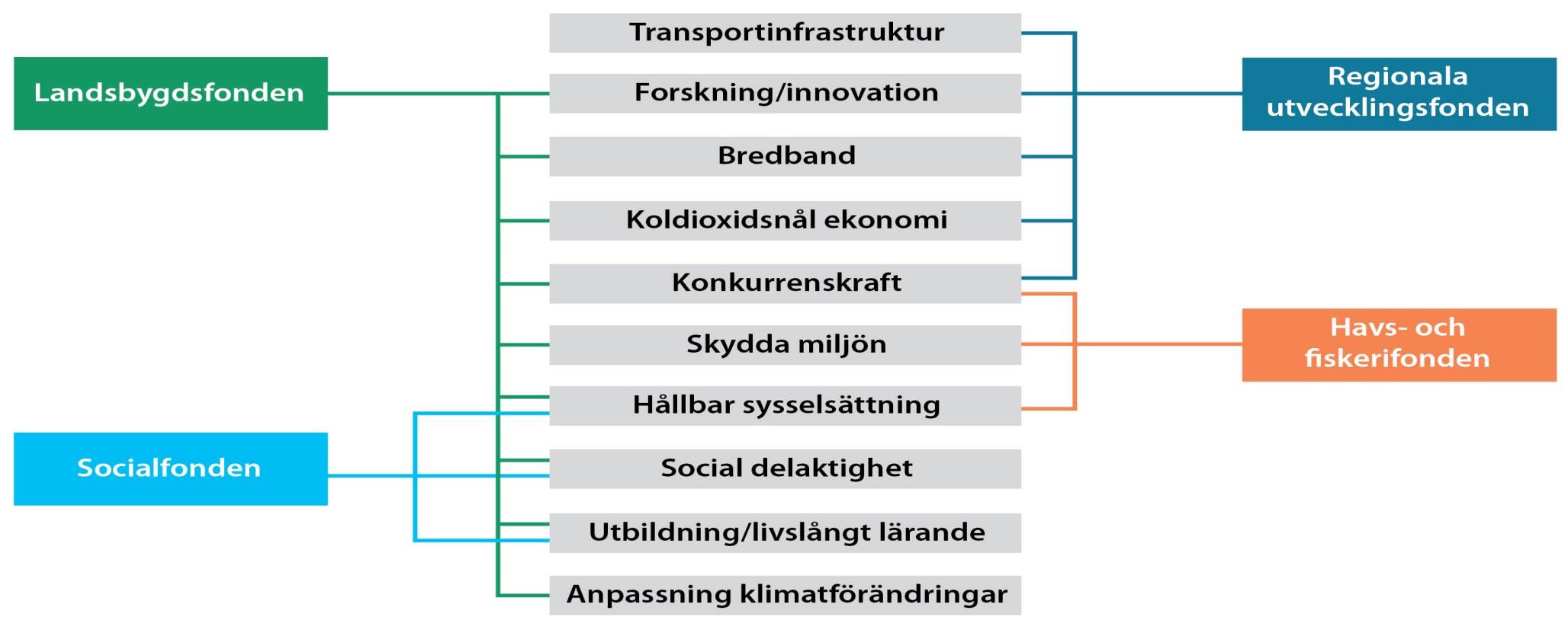 Fondernas områden