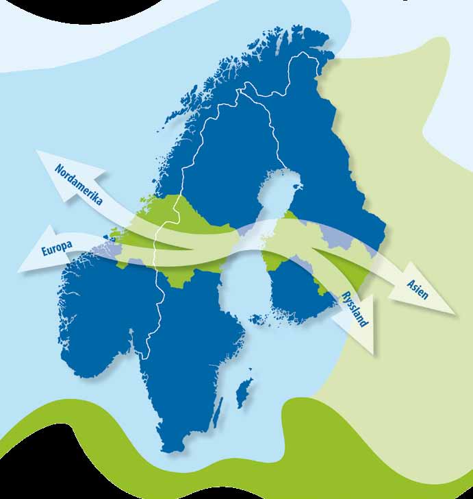 gränsöverskridande samarbeten I NORDEN 15 I linje med EU-kommissionens nya vitbok I mars 2011 presenterade EU-kommissionen den nya vitbok som ska vara vägledande för Europas transportutveckling de