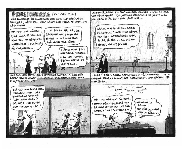 BERGLINS ILLUSTRATION: BERGLINS NÄSTA NUMMER ALLT VI GJORDE VAR EGENTLIGEN EN DÅLIG IDÉ, VI STARTADE TAT 2002, PRECIS EFTER IT-KRISEN MED EN YTTERST OSÄKER MARKNAD. DÅLIG IDÉ. VI VAR SEX GRUNDARE, DET SKULLE ALDRIG FUNGERA.