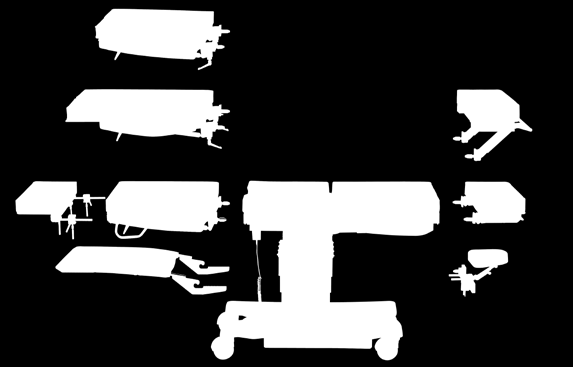 både operationsteamet och patienten Den modulära konstruktionen och det breda urvalet av tillbehör medverkar till en snabb och enkel inställning för olika kirurgiska ingrepp