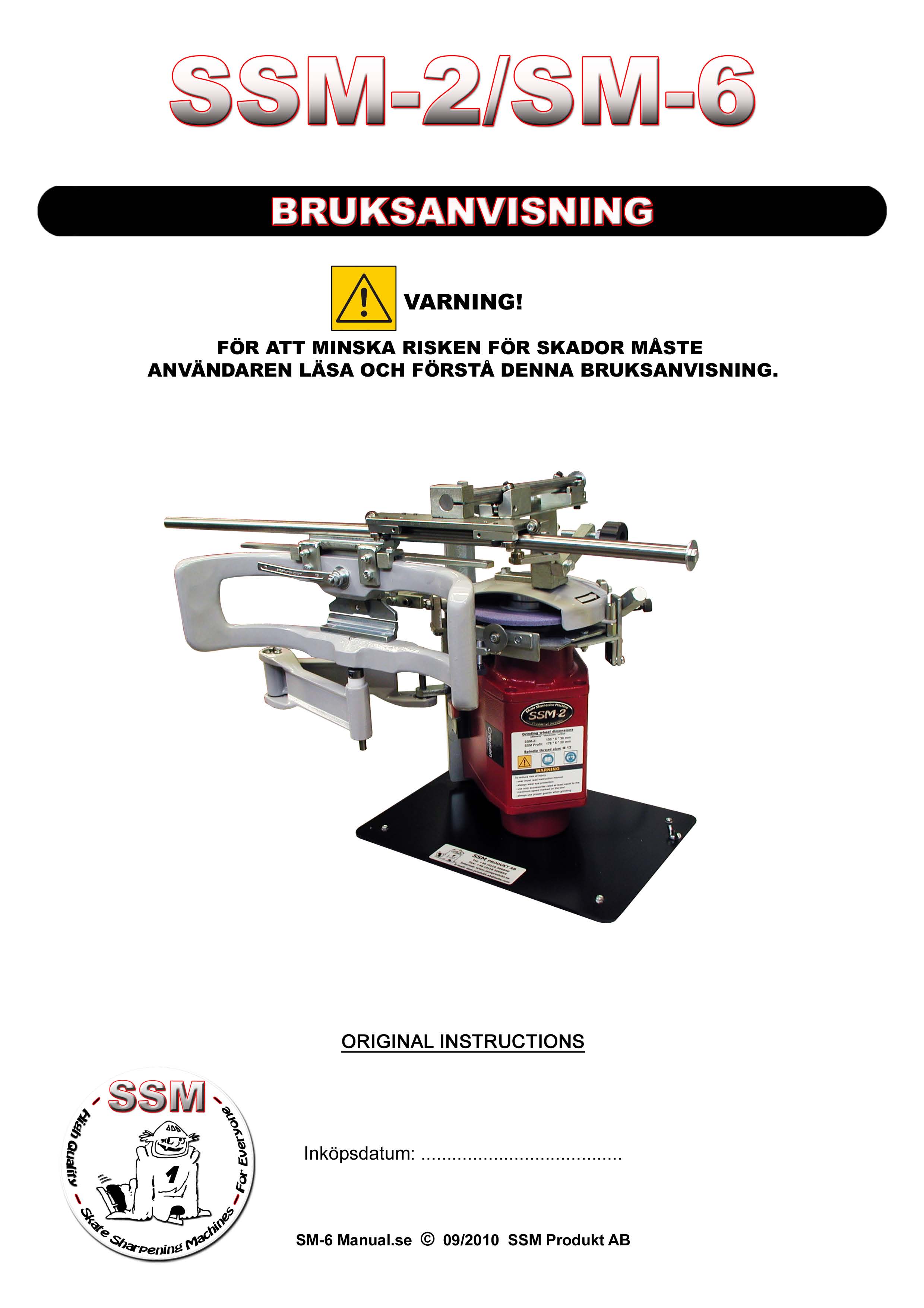 D BRUKSANVISNING IAI VARNING!
