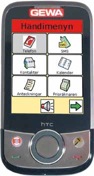 Att planera och strukturera dagen Handifon är en Handi med möjlighet att ringa, skicka sms och fota.