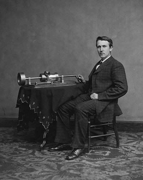 Edison hade patent på 1328 uppfinningar Edisons första
