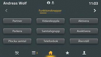 10. Startskärm och favoritlista i IP222 telefonen Telefonens användargränssnitt kommer att vara i linje med den nya moderna mypbx designen, de enskilda funktionerna kommer att vara de samma, så att