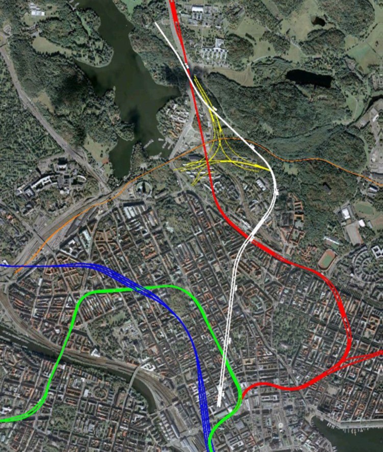 27(59) Bilaga 7. Roslagsbanan till Centralen. Detaljerade sträckningsbeskrivningar och genomförandeaspekter.
