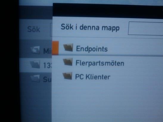 3. Gå med hjälp av pil ned på fjärrkontrollen till 133 Riksidrottsförbundet och
