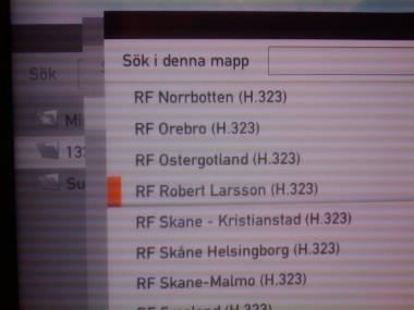 Gå med hjälp av pil ned på fjärrkontrollen och markera Endpoints.
