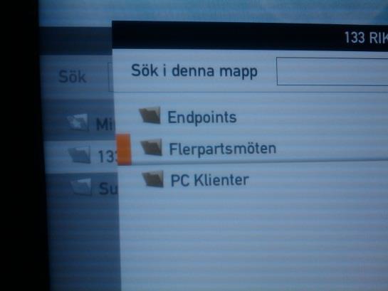 3. Gå med hjälp av pil ned på fjärrkontrollen till 133