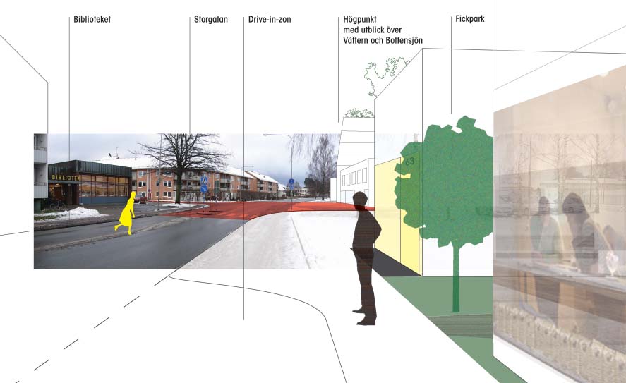 136 Delprojekt C: Bangårdsområdet För möjligheten att bo och etablera verksamheter i de centrala delarna av Karlsborgs tätort finns bangårdsområdet som en resurs att bebygga.