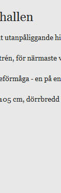 information på webben, menn den är inte