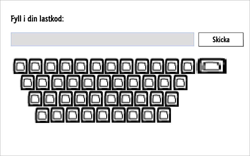 av hur programmets användargränssnitt kan se ut.