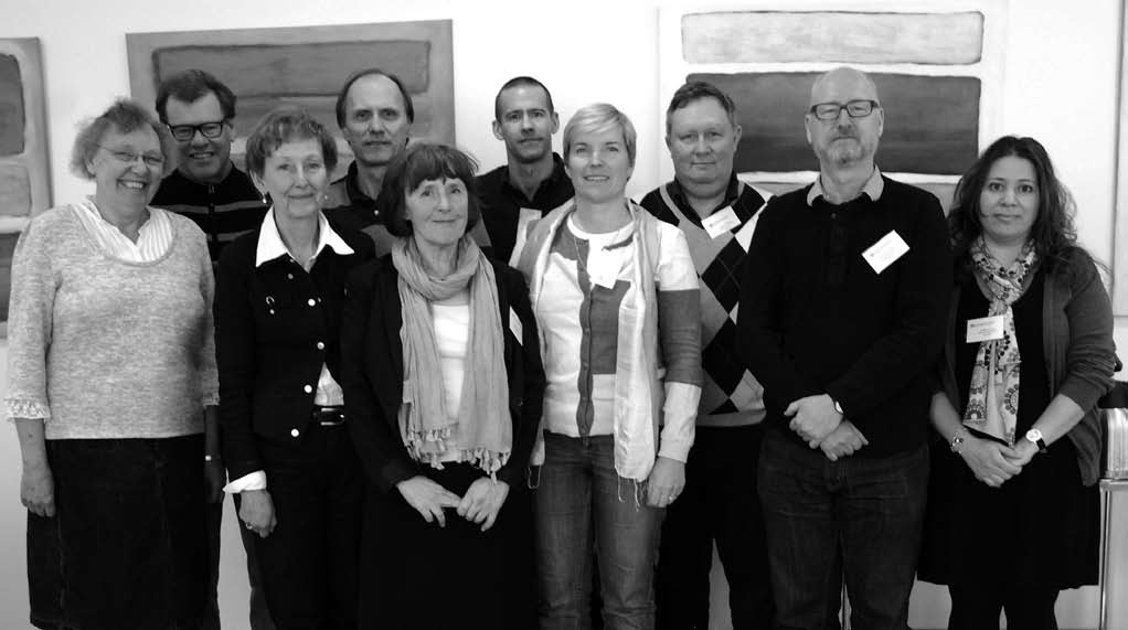 Från vänster: Margareta Eriksson, Olle Wik, Ingrid Uhnoo, Karlis Pauksens, Annika Linde, Filip Josephson, Mia Bryttning, Bo Bergman, Martin Holmberg och Malika Hadrati.