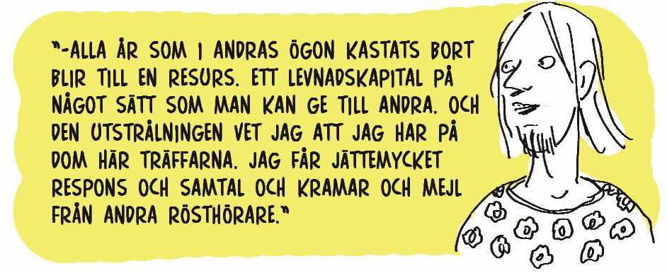 Förslag på frågor 1. Carina säger att hon stärkte sin självkänsla genom att försöka förstå, förlåta och hoppas. Har du försökt stärka din självkänsla? Hur har du i sådana fall gjort? 2.