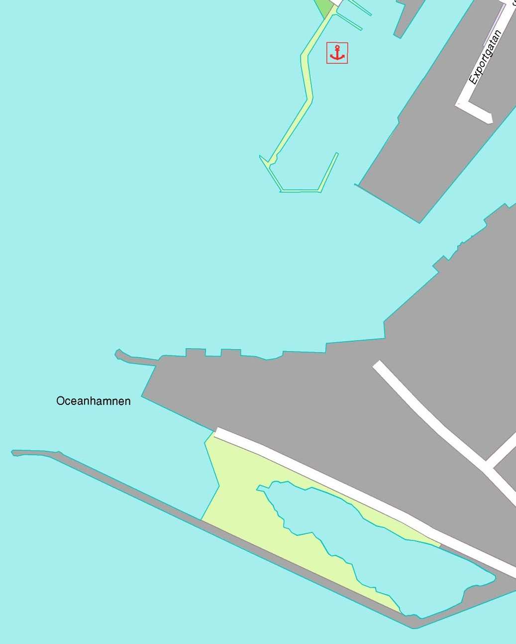 Bilaga 9 Gränser i vatten för räddningstjänsten Innanför gräns mot hav, har kommunen ansvar för